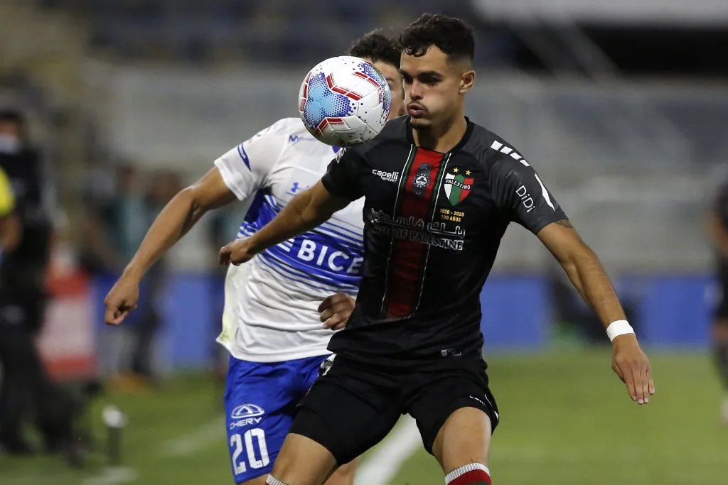 Vicente Fernández fue a Palestino y estuvo en el radar de la U, aunque decidió ir a Talleres de Córdoba en Argentina (Photosport)