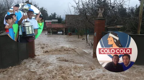 Exjugador de Colo Colo vive en carne propia el drama de las inundaciones