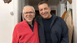 Julio César Rodríguez y su padre.