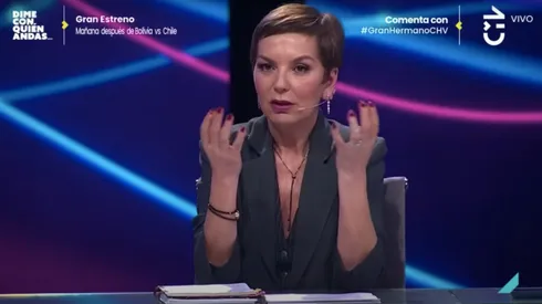 Fran García-Huidobro en el panel de expertos de Gran Hermano Chile.