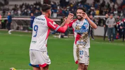 Juan Martín Lucero tuvo su primer vez goleadora en el Brasileirao