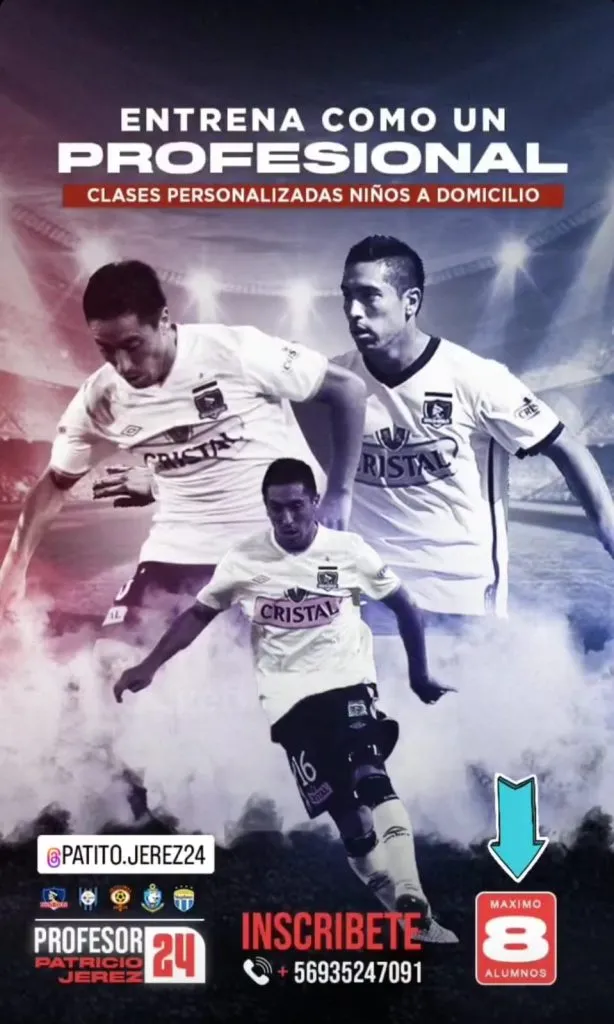 Jerez hace gala de su CV para promocionar sus clases. | Foto: Instagram