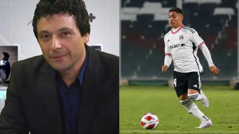 Marco Sotomayor no le deja pasar una a Jordhy Thompson.