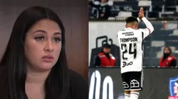 Camila Sepúlveda, exp areja de Jordhy Thompson, arremetió contra el jugador albo en Redes Sociales.
