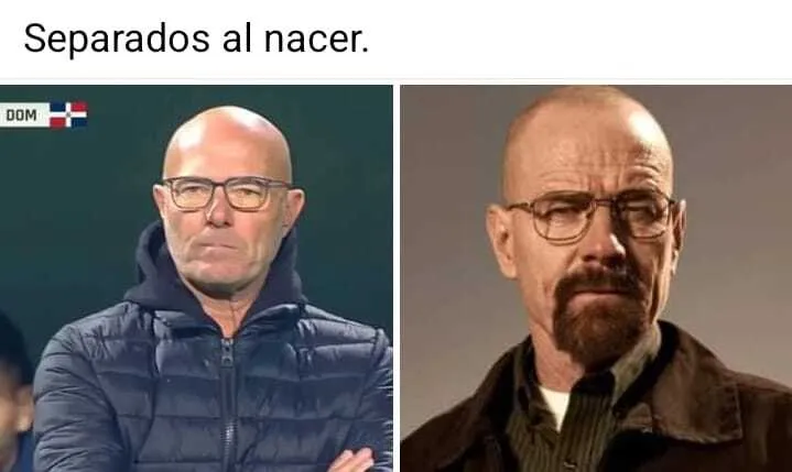 El de la izquierda es el DT Gabriel Neveleff y el de la derecha Walter White de Breaking Bad. ¿Quien dirigió a República Dominicana?