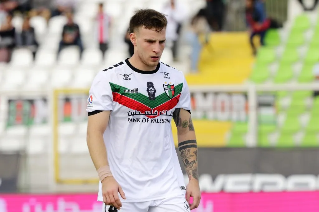 Bruno Barticciotto por ahora no mueve de Palestino, a excepción que algún club pague su cláusula de su salida (Foto: Photosport)