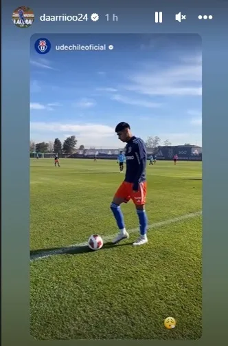 Osorio anotó uno de los dos goles ante Magallanes (Instagram @udechileoficial )
