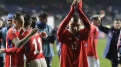 Gary Medel tras el partido ante Cuba el domingo pasado en Concepción.