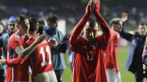Gary Medel tras el partido ante Cuba el domingo pasado en Concepción.