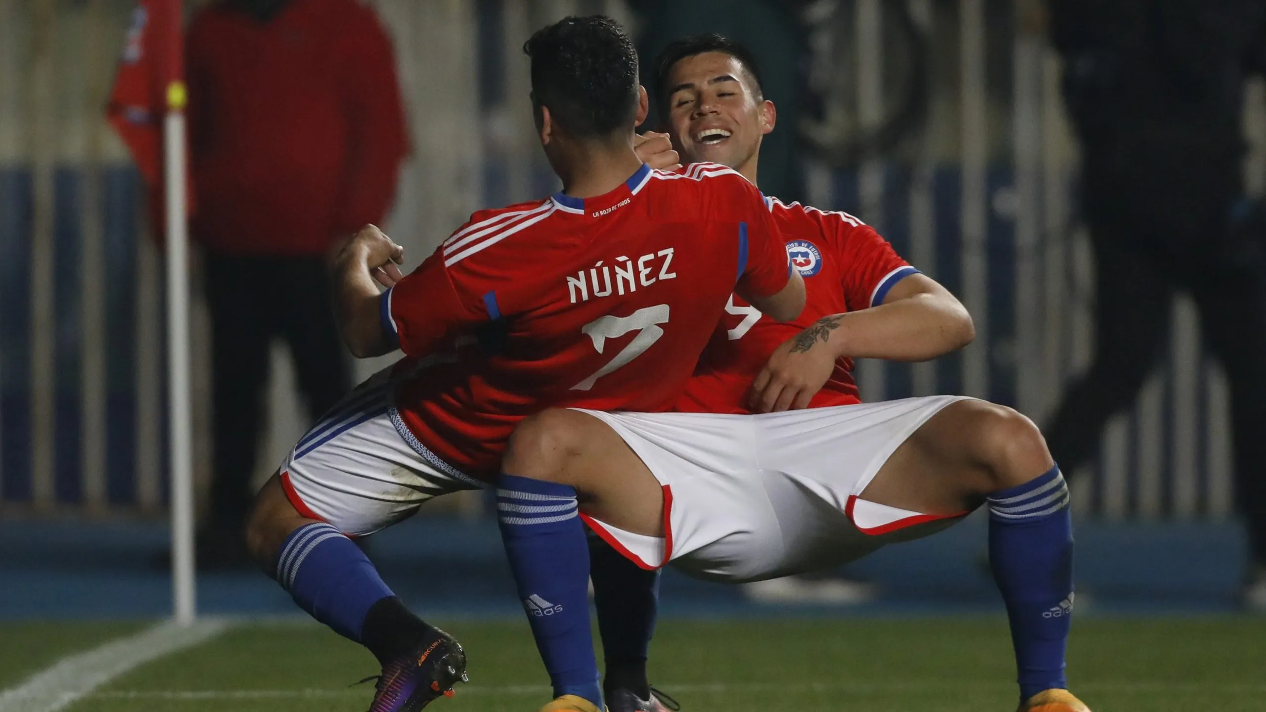 La celebración que se robó todas las miradas en Concepción | Foto: Photosport