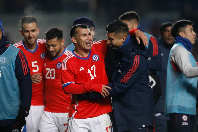 Muy feliz se le vio a Gary Medel en la noche de Concepción (Photosport)