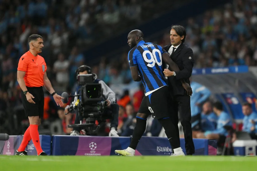 Lukaku tuvo la más clara para el Inter de Milán. (Getty Images)