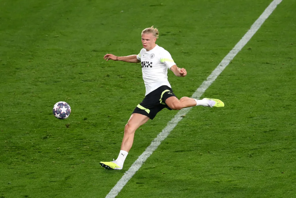 Haaland se prepara para la final de la Champions. | Foto: Getty Images