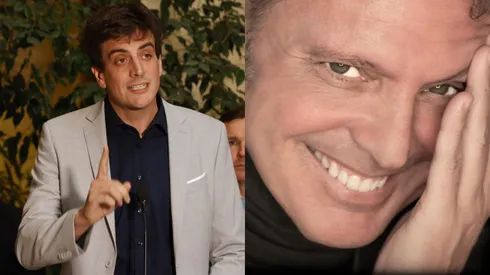 Diego Schalper y Luis Miguel sonriente.