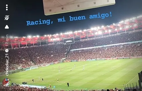 Marcelo Díaz, presente en el Maracaná (Instagram @chelodiaz_21 )