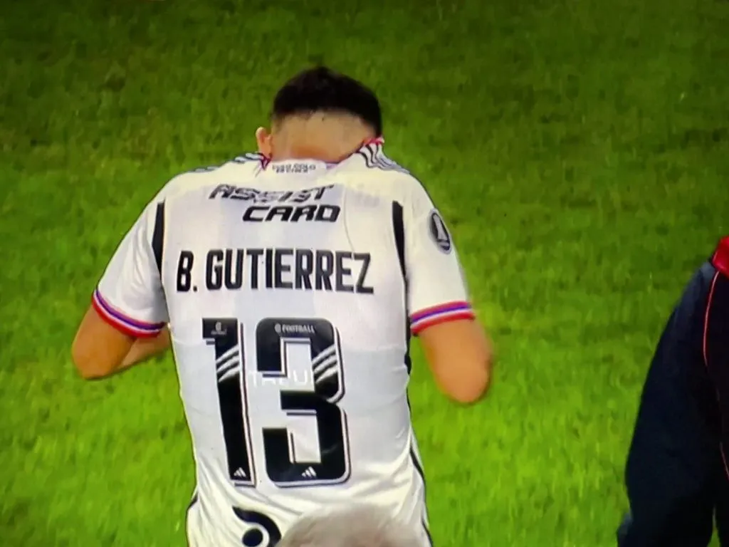 La frustración de Bruno Gutiérrez tras salir lesionado en Colo Colo
