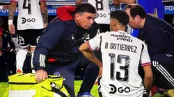 Bruno Gutiérrez duró 300 segundos en el terreno de juego antes de salir lesionado en Colo Colo