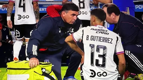 Bruno Gutiérrez duró 300 segundos en el terreno de juego antes de salir lesionado en Colo Colo