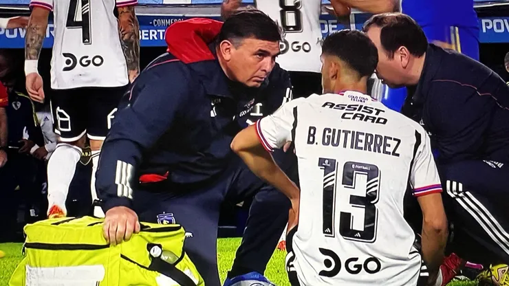 Bruno Gutiérrez duró 300 segundos en el terreno de juego antes de salir lesionado en Colo Colo