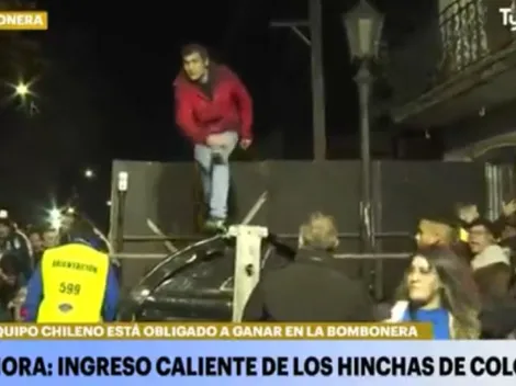 VIDEO: Hinchas de Colo Colo y el caos para ingresar a la Bombonera