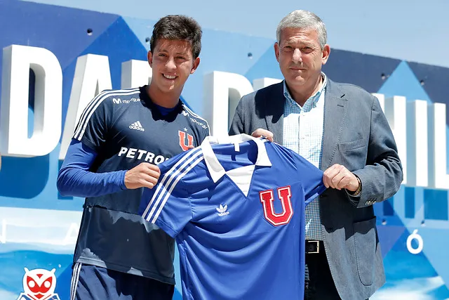 Parra disputó 17 partidos por la U y sin anotar goles (Photosport)