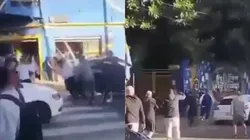 Hinchas del Cacique fueron agredidos en las afueras del estadio La Bombonera (Foto: Pablo Carrozza)