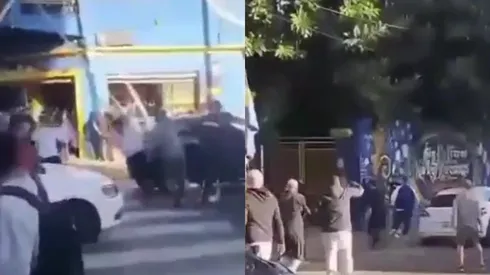 Hinchas del Cacique fueron agredidos en las afueras del estadio La Bombonera (Foto: Pablo Carrozza)