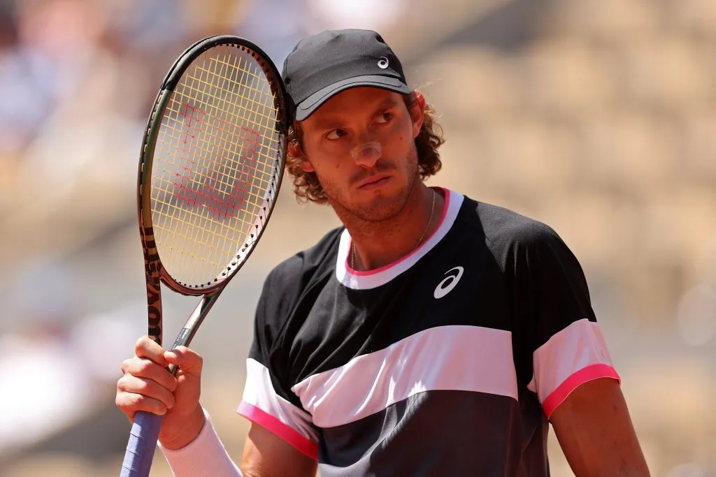 Los errores no forzados fueron el talón de aquiles de Nicolás Jarry. (Getty Images)