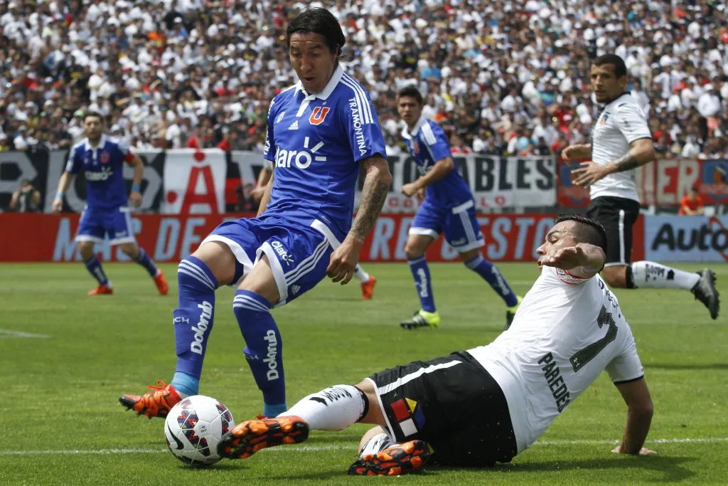 Cristian Suárez jugó en la Universidad de Chile entre 2014 y 2016 (Foto: Ramon Monroy/Photosport)