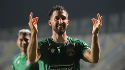 Gonzalo Sosa anotó un doblete en el último partido de Copa Sudamericana ante Santos.