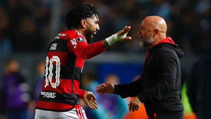 Gabriel Barbosa salió a respaldar con todo a Jorge Sampaoli en el Flamengo