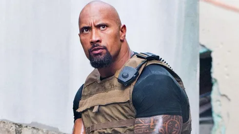 Dwayne Johnson en el rol de Luke Hobbs en Fast Five, de la saga Rápidos y Furiosos.