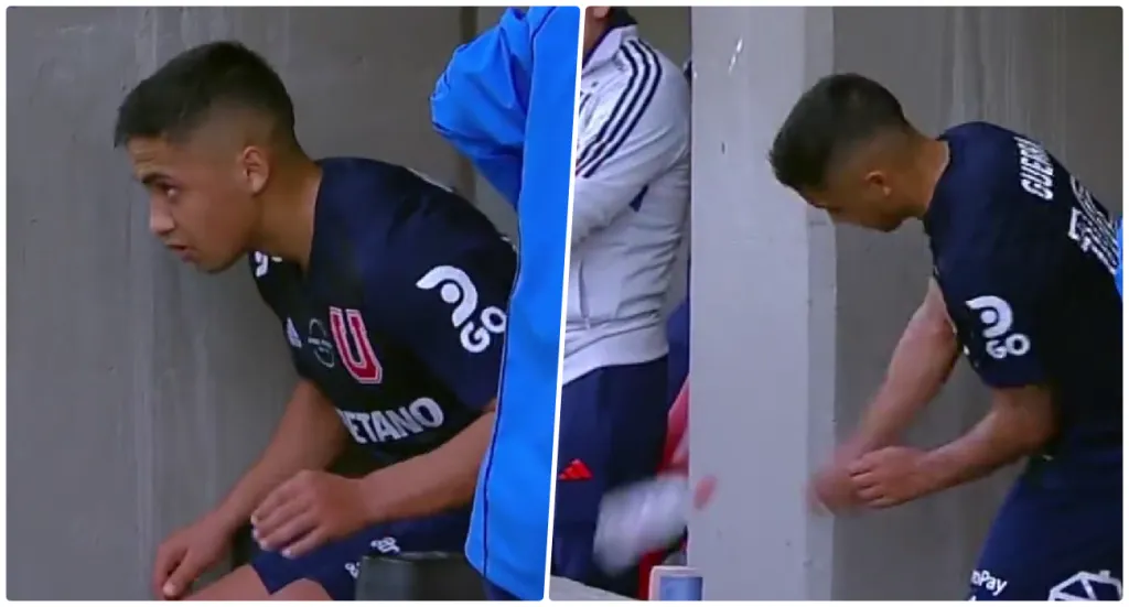 Guerra se retiró ofuscado del estadio Nicolás Chahuán Nazar | Foto: Captura