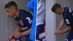 Guerra fue reemplazado en el segundo tiempo, lo que no lo dejó para nada contento.