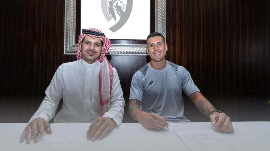 Enzo Roco oficializado en el Al-Tai de Arabia Saudita | Foto: Instagram