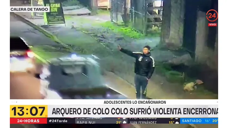 Brayan Cortés sufrió violento robo y quedó a la deriva en la vía pública (Foto: 24 horas TVN)