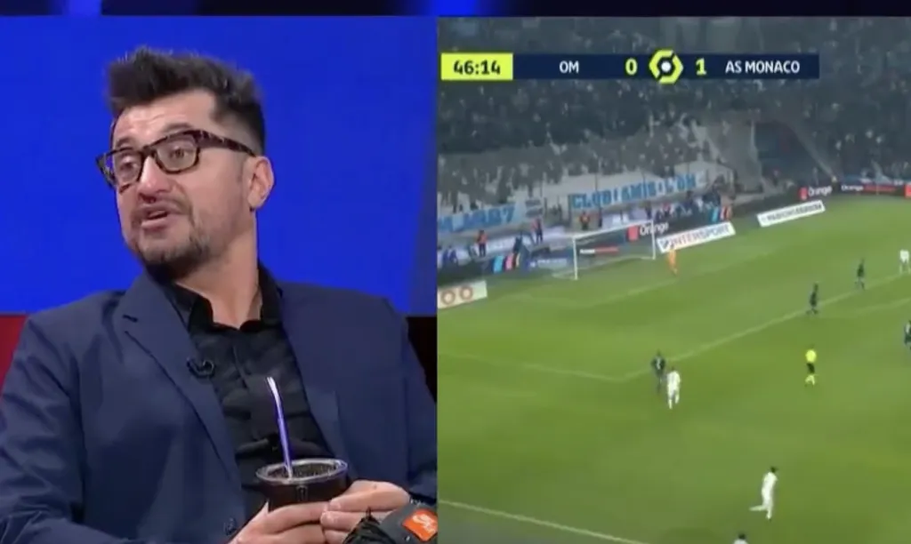 Nicolás Peric le recomienda a Sánchez que siga en el Olympique Marsella (Captura ESPN)