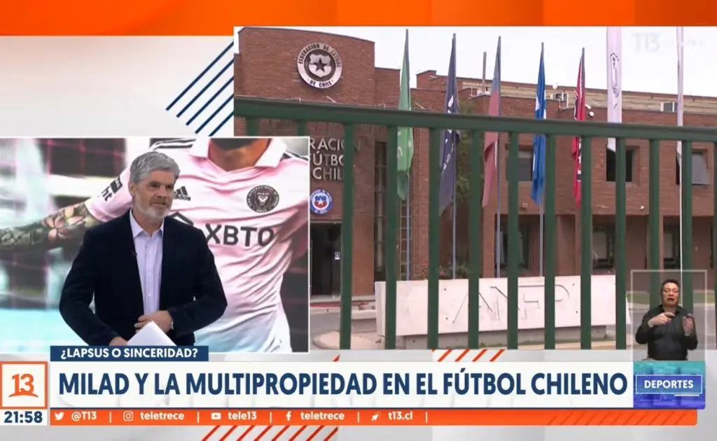 Juan Cristóbal Guarello vuelve a referirse a Arturo Vidal y Fabián Orellana (Foto: Teletrece)