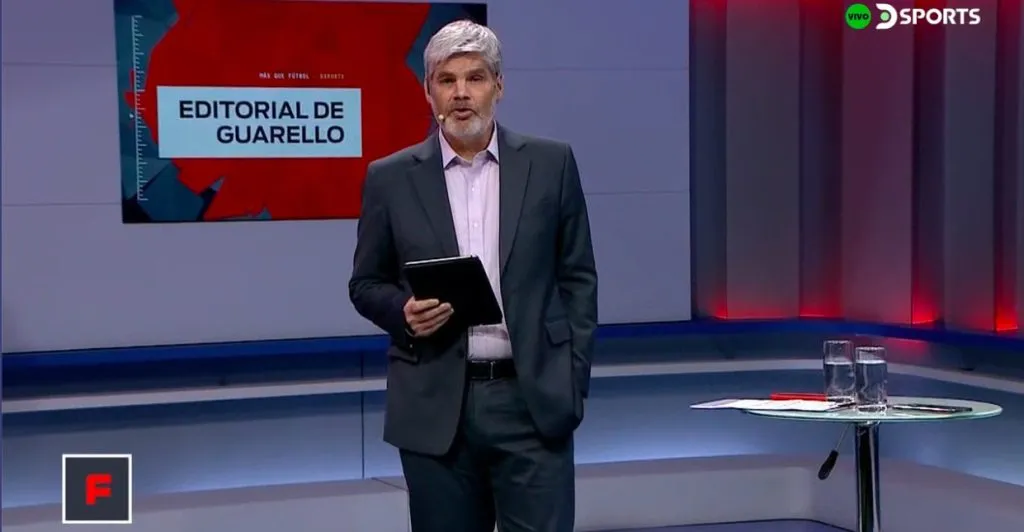 Juan Cristóbal Guarello no se guardó nada contra Vidal y Orellana (Pantallazo DSports Chile)