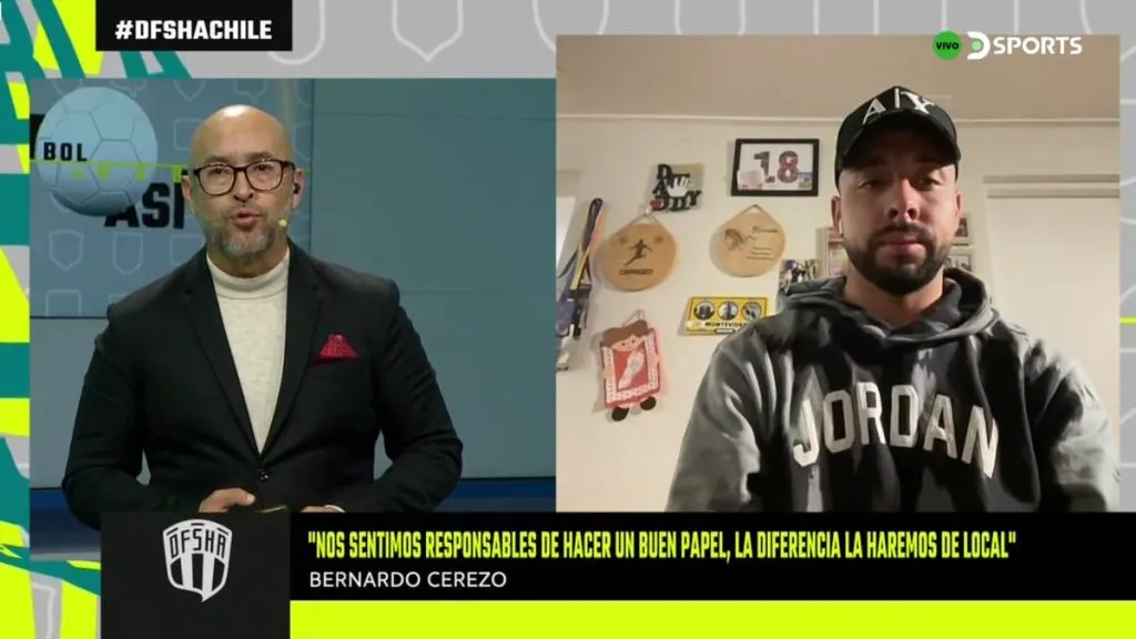 Bernardo Cerezo piensa en Colo Colo y su clásico aparte junto a Ñublense (Captura DSports)