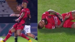 Arturo Vidal y Gary Medel disputaron el balón en el centro el campo (Foto: ESPN Star+)