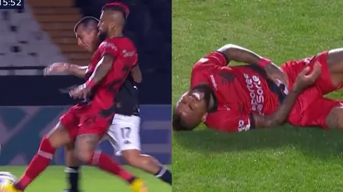 Arturo Vidal y Gary Medel disputaron el balón en el centro el campo (Foto: ESPN Star+)