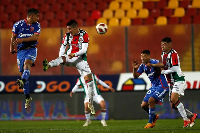 Ni Guerra ni Palacios andan finos en el arco rival (Photosport)