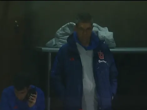 Mauricio Pellegrino sufre con la U desde una caseta en el Santa Laura