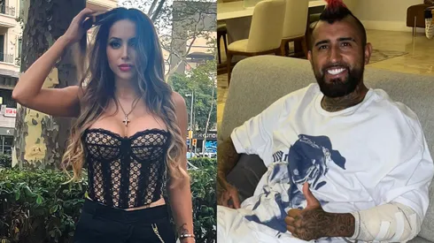 Marité Matus y Arturo Vidal.