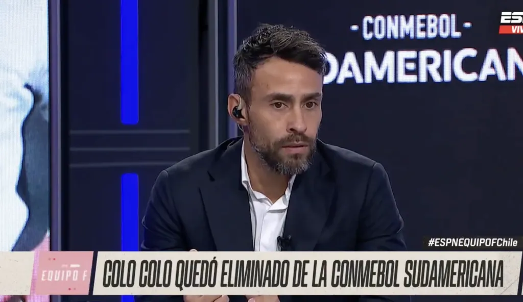 Jorge Valdivia liquida el rendimiento de Colo Colo en la Sudamericana (Pantallazo ESPN Chile)