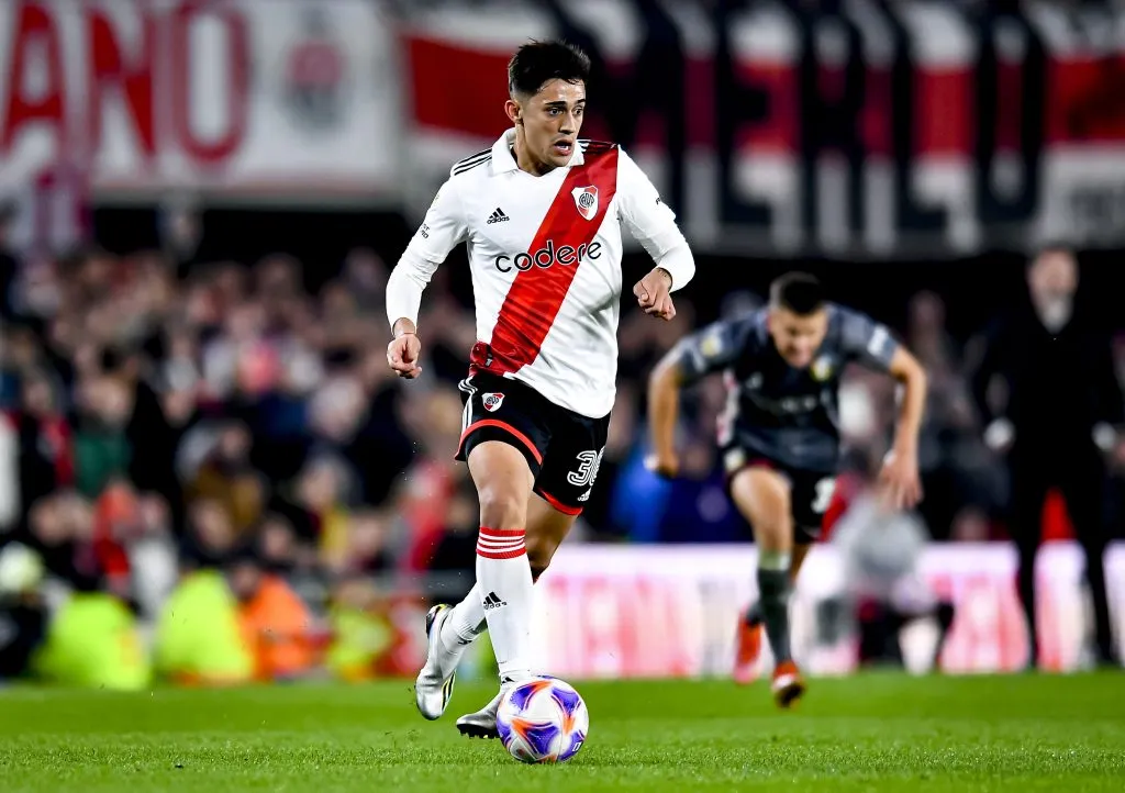Pablo Solari reveló que dio un gran salto en la alimentación y forma de entrenarse desde su llegada a River Plate (Foto: Getty)