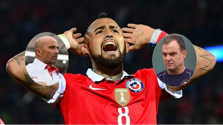 Las polémicas de Vidal con Sampaoli y Bielsa