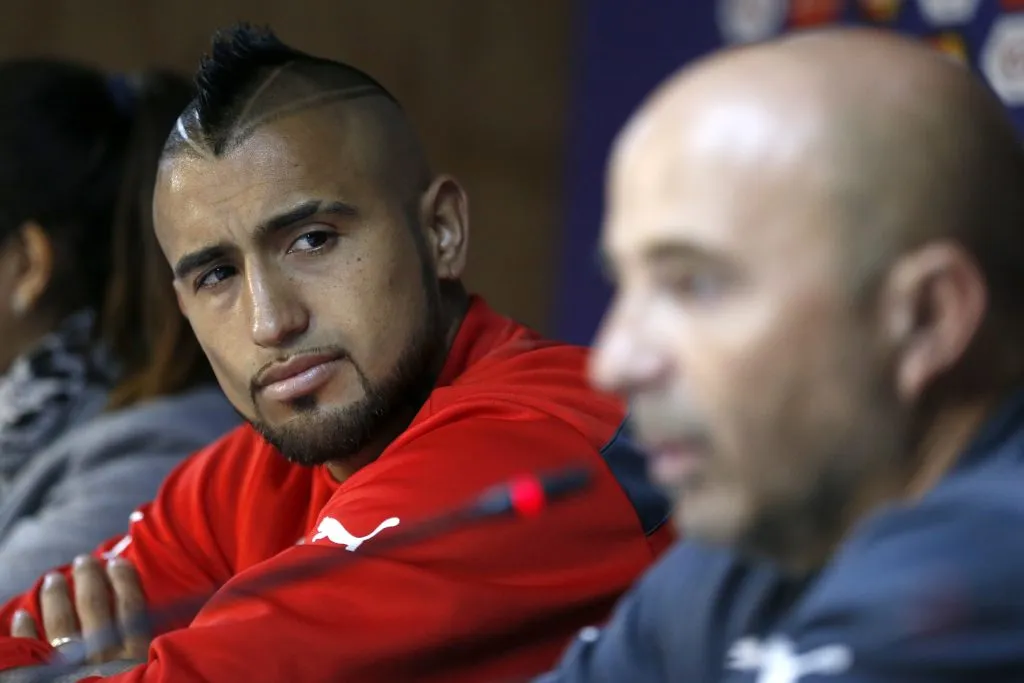 Vidal levantó la Copa América con Jorge Sampaoli al mando de la Roja | FOTO: Andrés Piña/Photosport