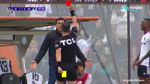 Gustavo Quinteros fue expulsado (Foto: TNT Sports)